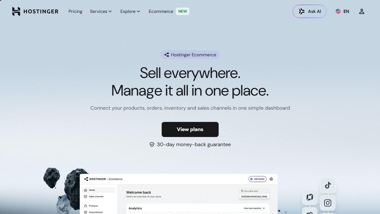 Ecommerce Hostinger screenshot 1