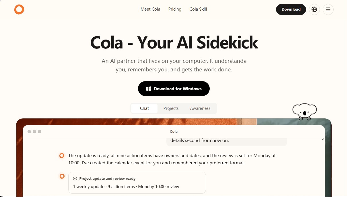 ColaOS screenshot 1