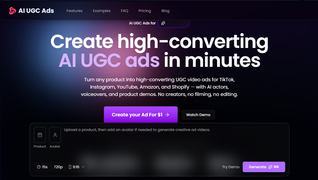 AI UGC Ads screenshot 1
