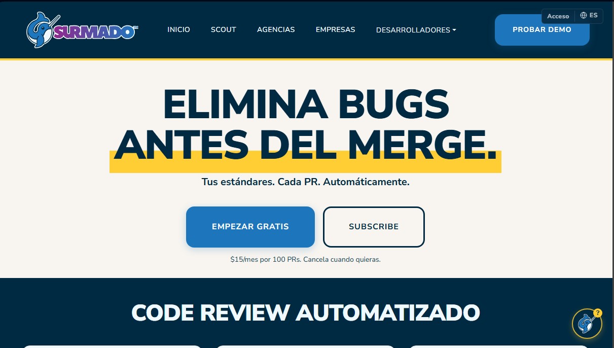 Surmado Code Review screenshot 1