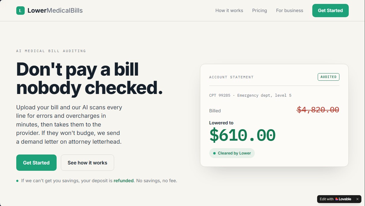 Lower Medical Bills screenshot 1