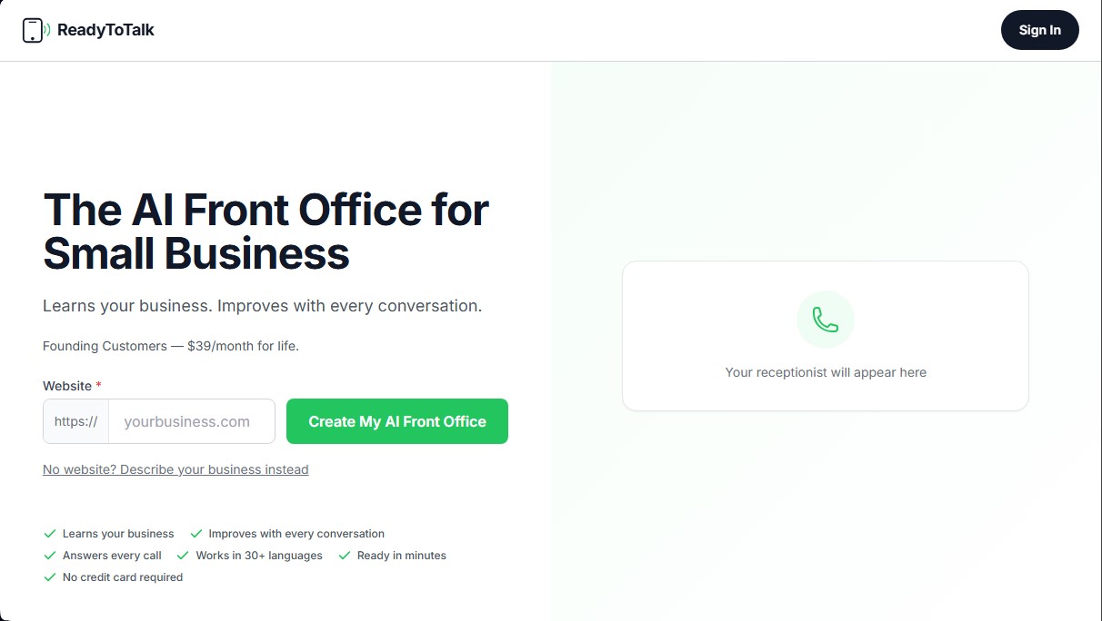 ReadyToTalk screenshot 1