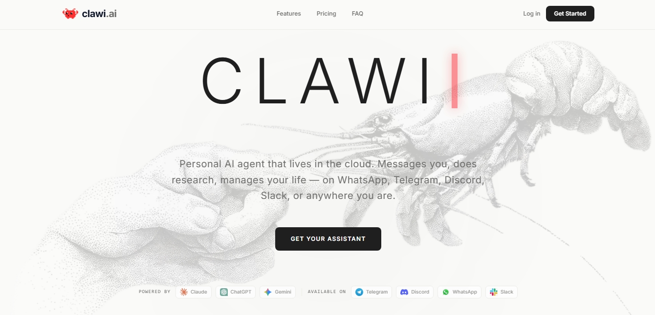 Clawi.ai screenshot 1