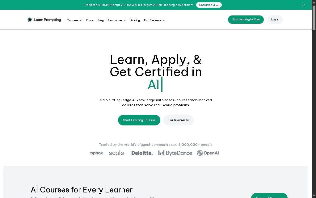 Learn Prompting screenshot 1