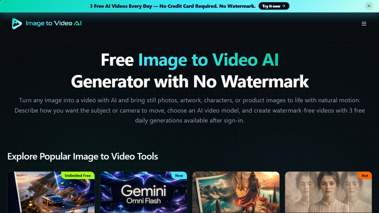 ImageToVideo AI.tools screenshot 1