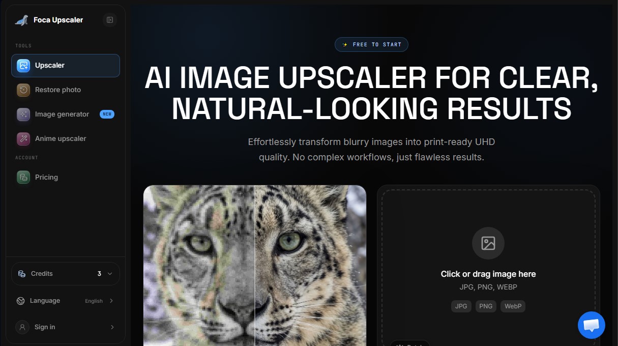 Foca Upscaler screenshot 1