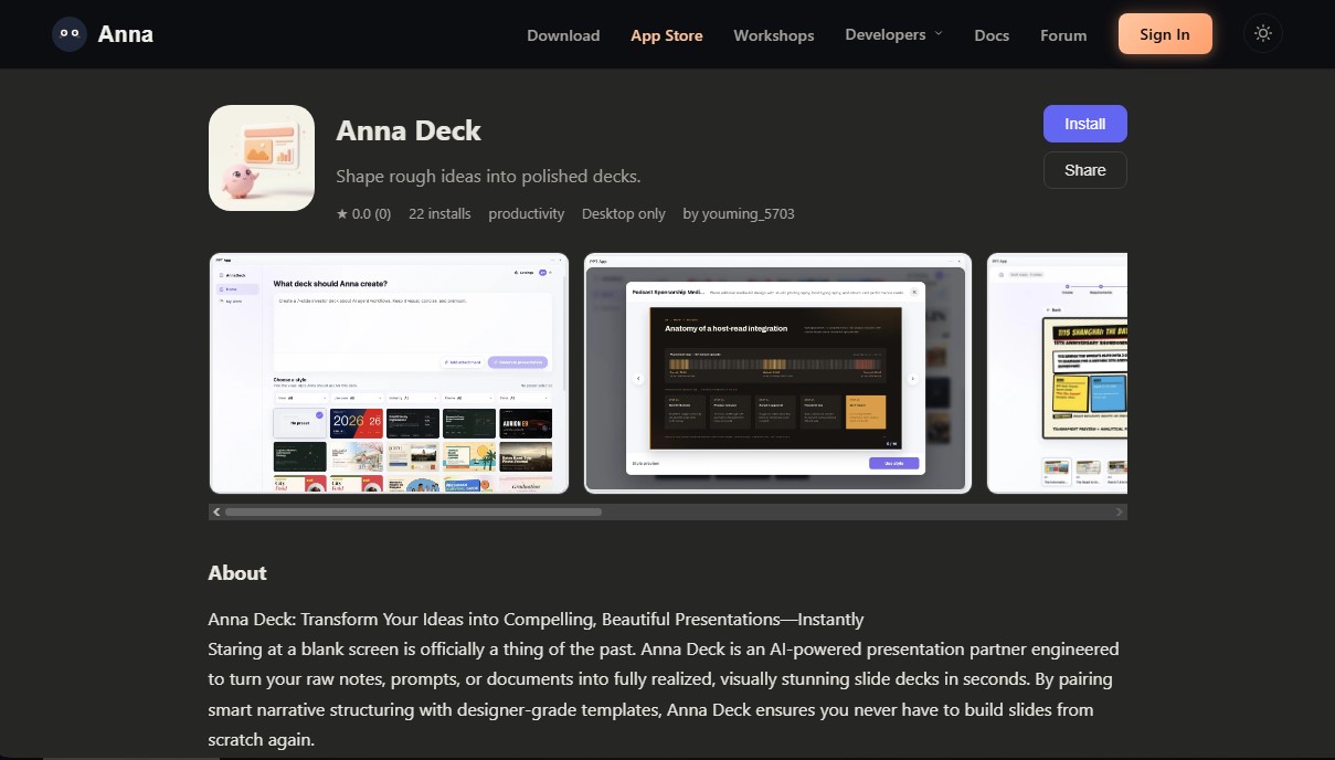 Anna Deck screenshot 1