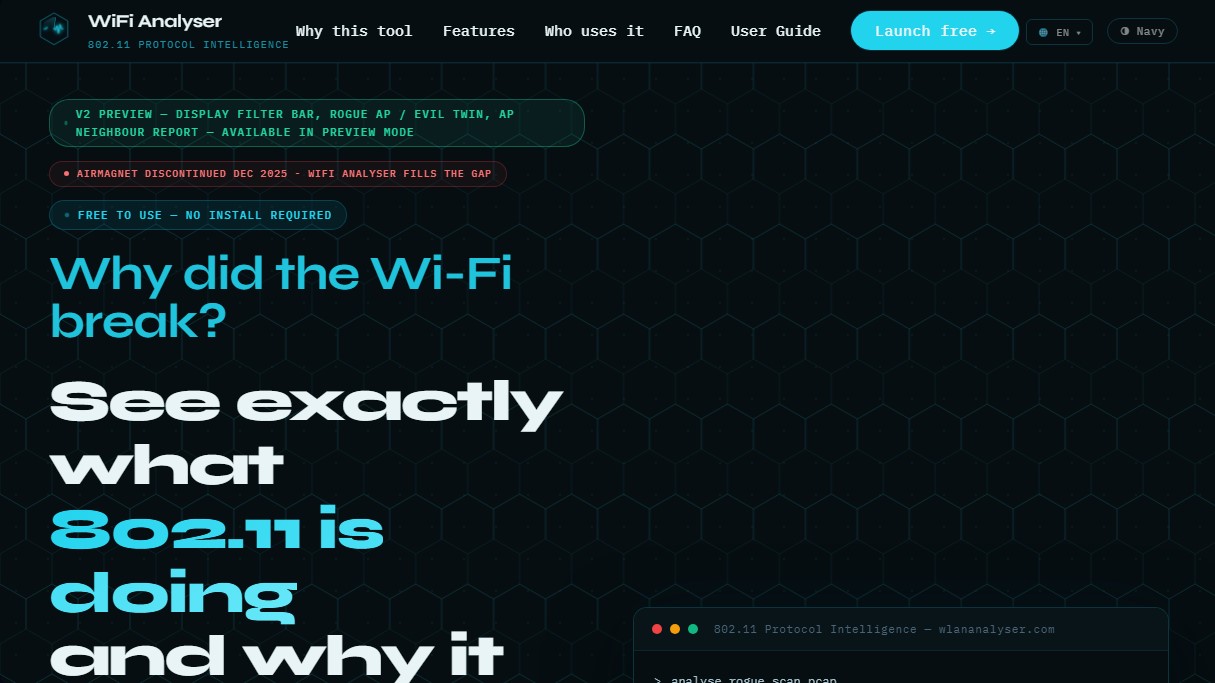 WiFi Analyser screenshot 1