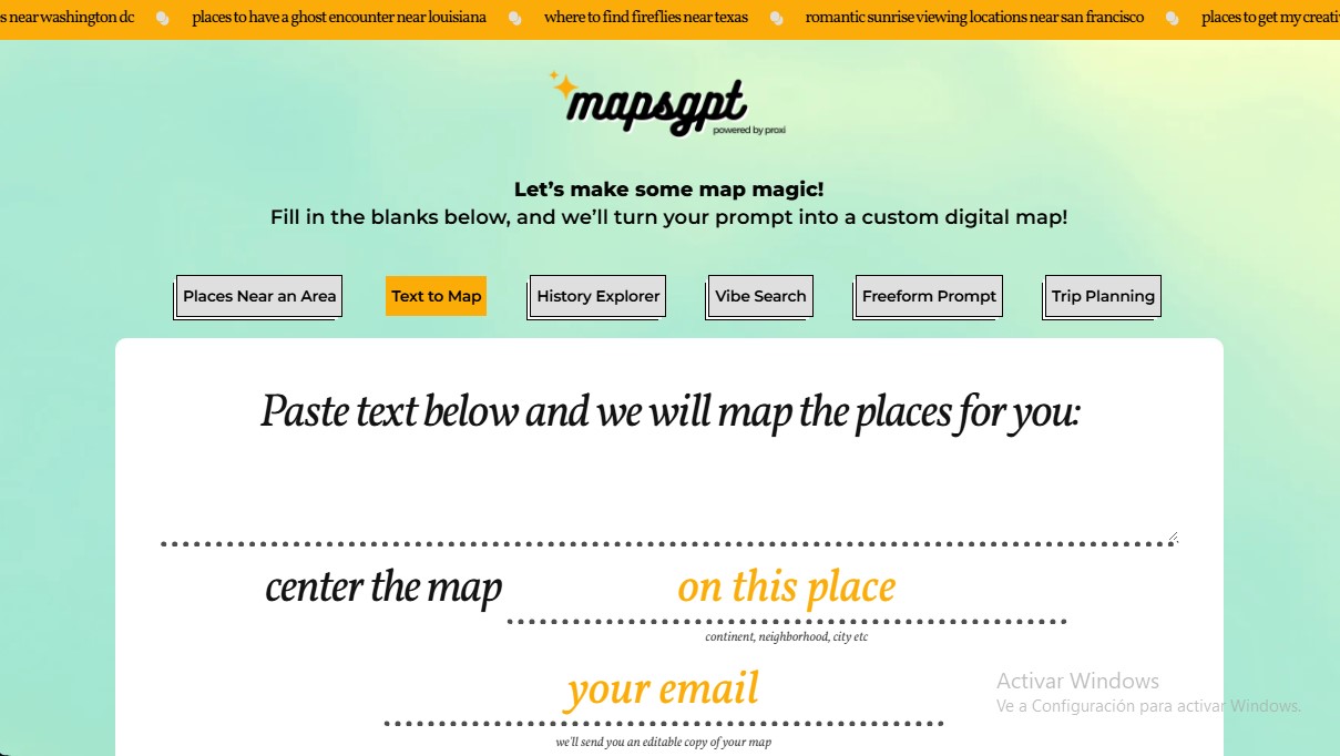 MapsGPT screenshot 1