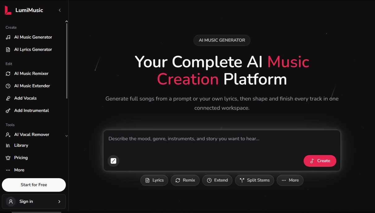 LumiMusic screenshot 1