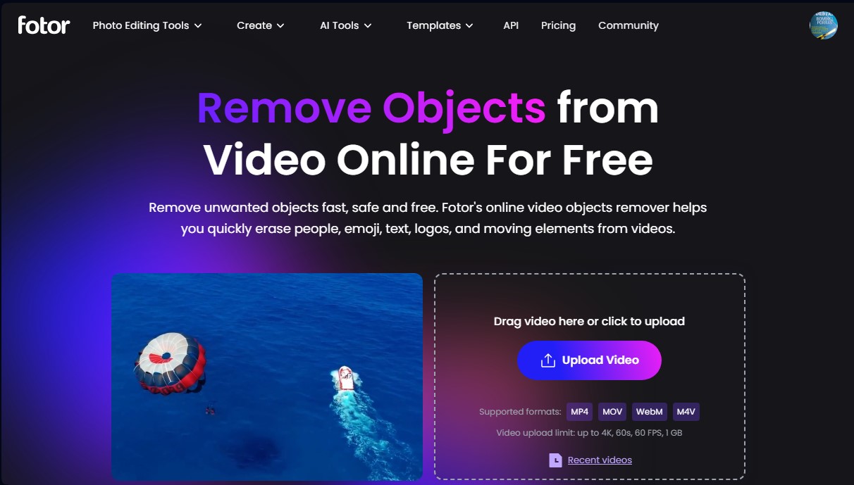 Fotor | AI Video Objects Remover screenshot 1