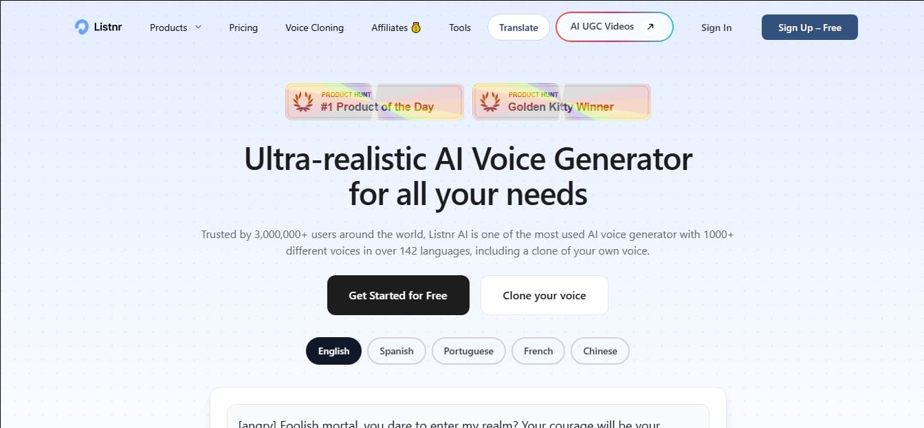 Listnr AI screenshot 1