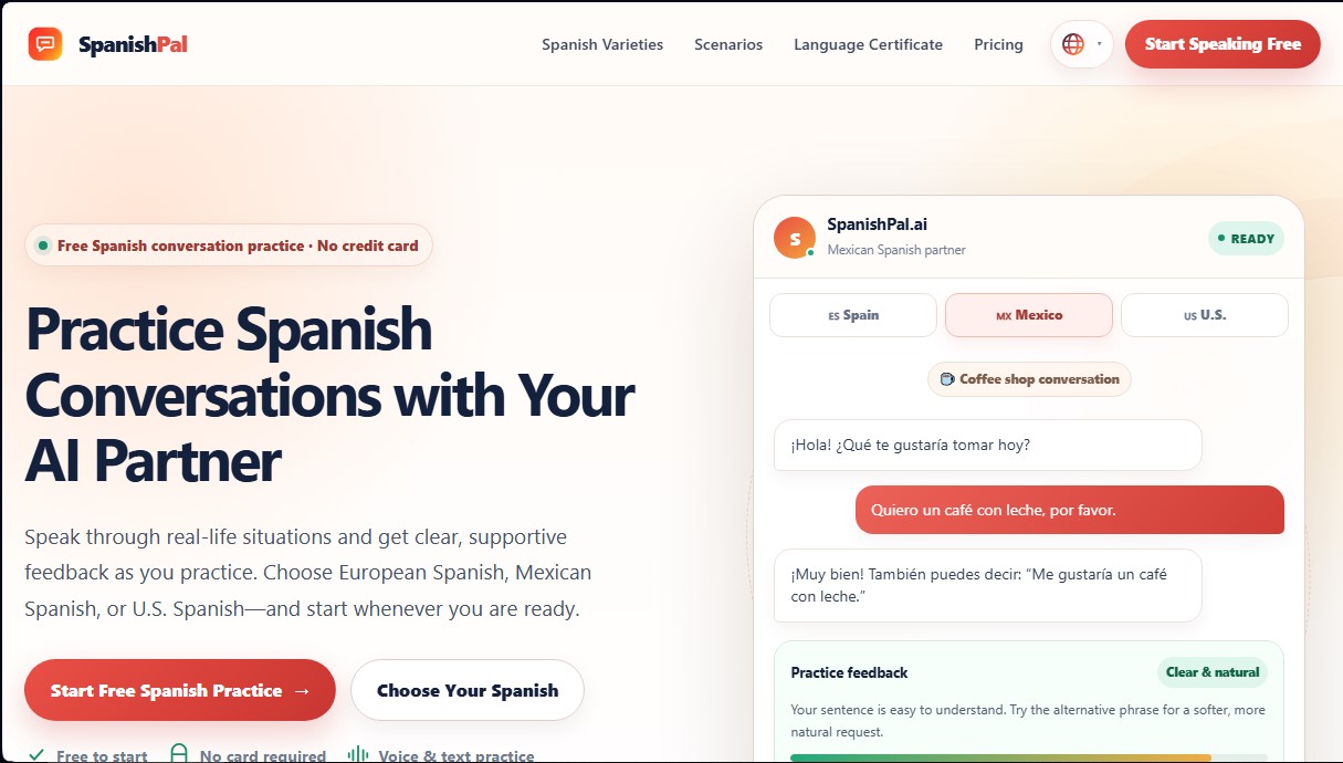 SpanishPal.ai screenshot 1