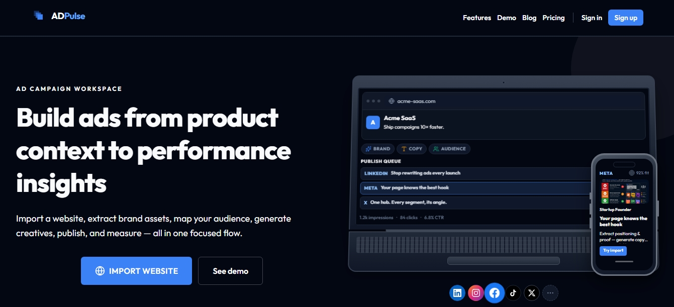 AdPulse Studio screenshot 1
