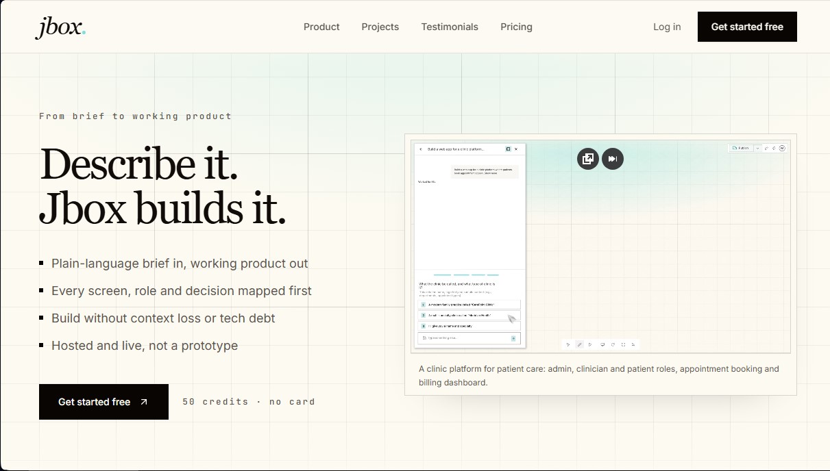 JBOX screenshot 1