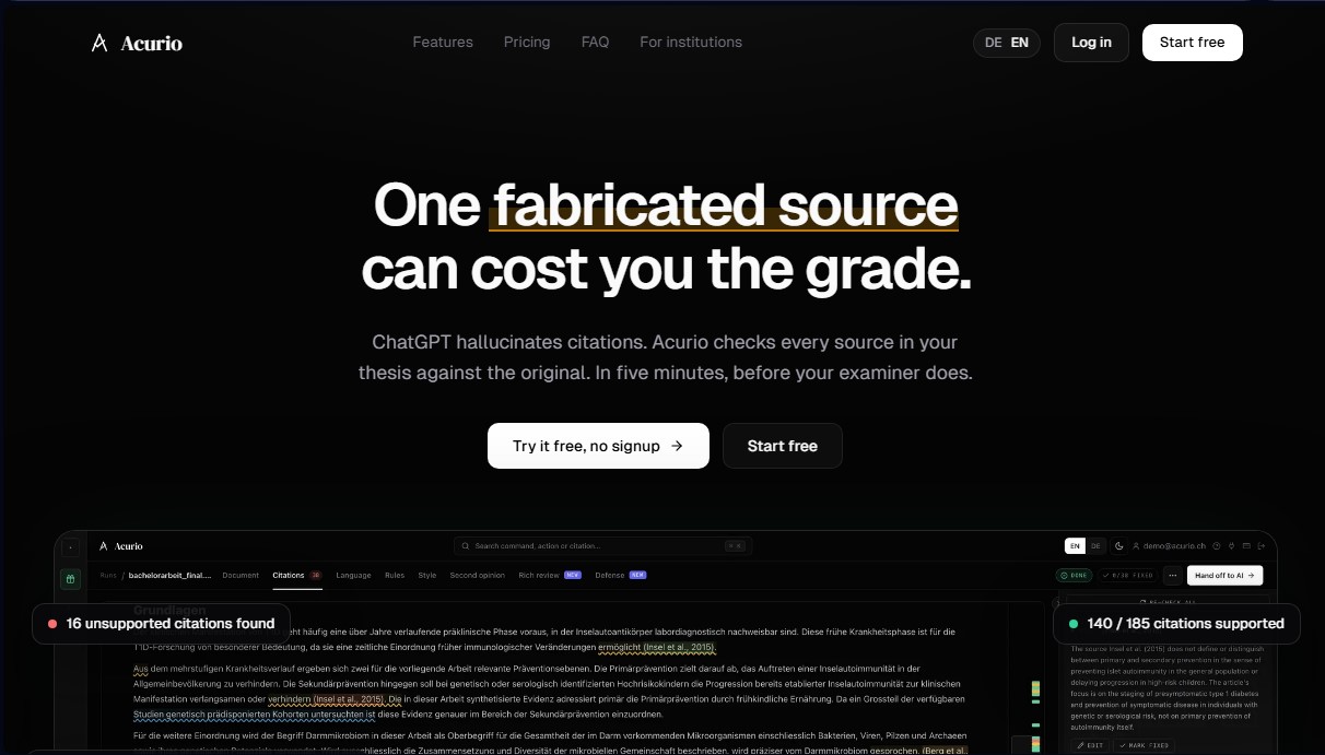 Acurio screenshot 1
