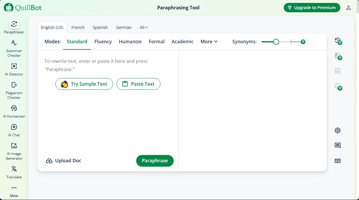 QuillBot screenshot 1
