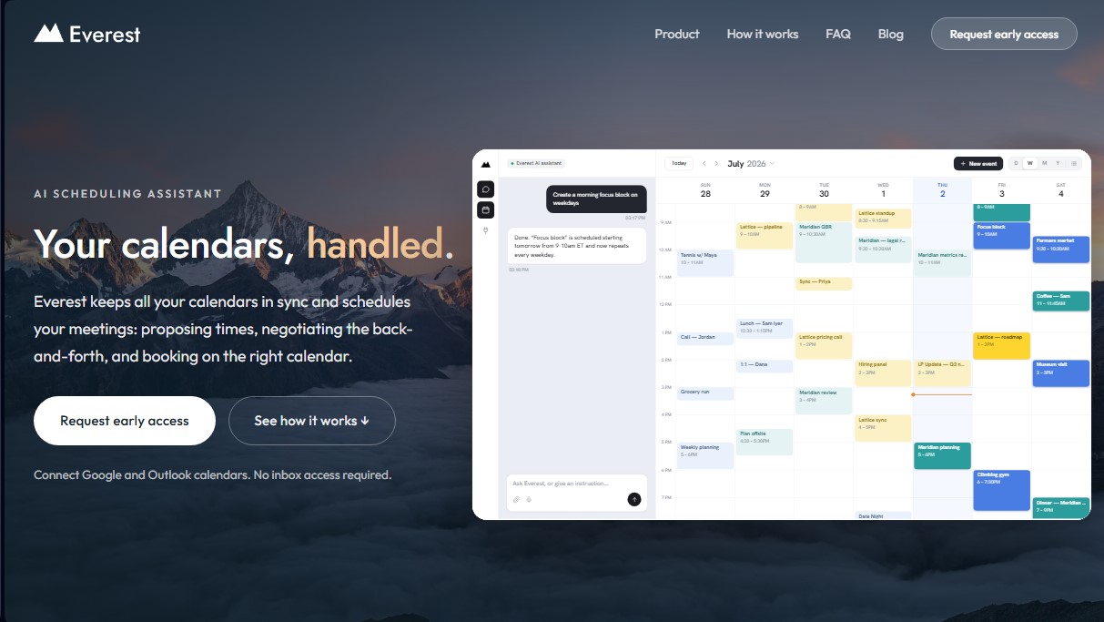 Everest AI Scheduling Assistant screenshot 1