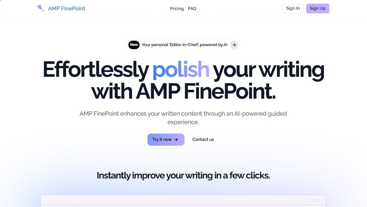 AMP FinePoint screenshot 1