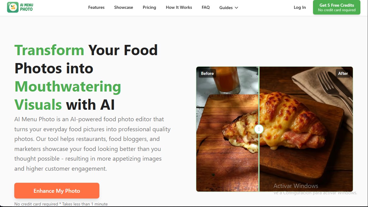 AI Menu Photo screenshot 1