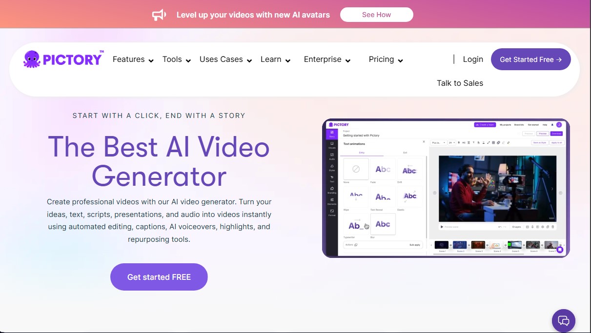 Pictory screenshot 1