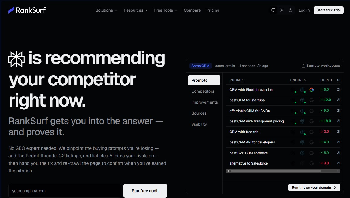 RankSurf screenshot 1