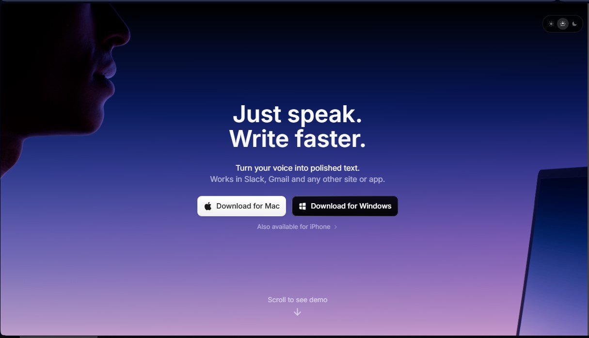 superwhisper screenshot 1