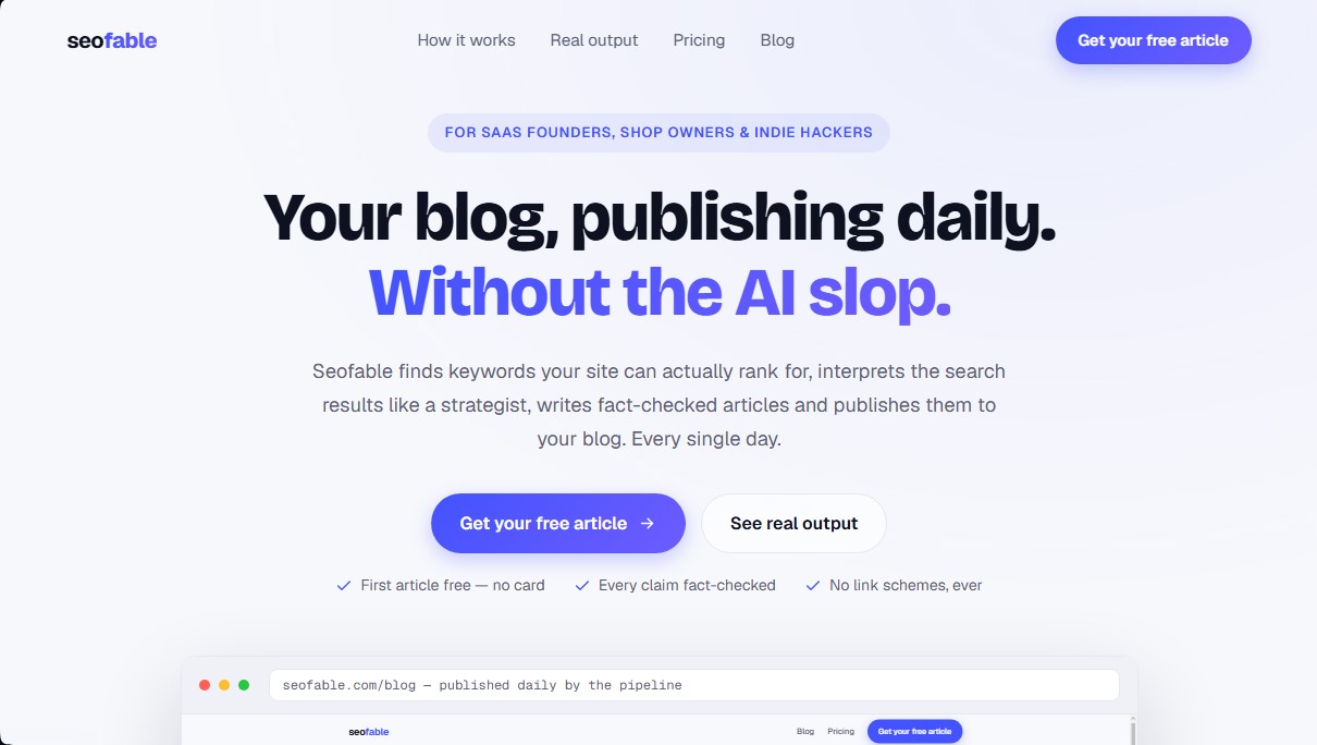 Seofable screenshot 1