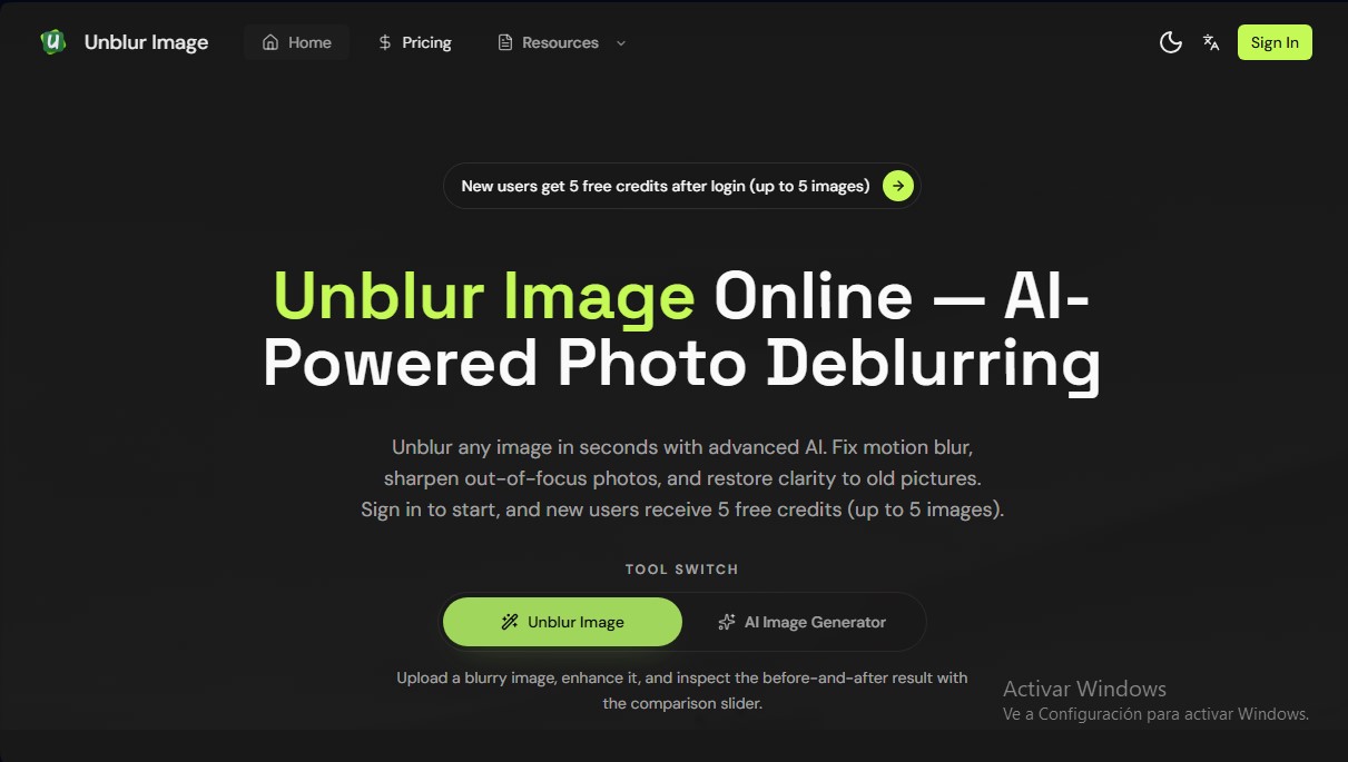 Unblur Image.io screenshot 1