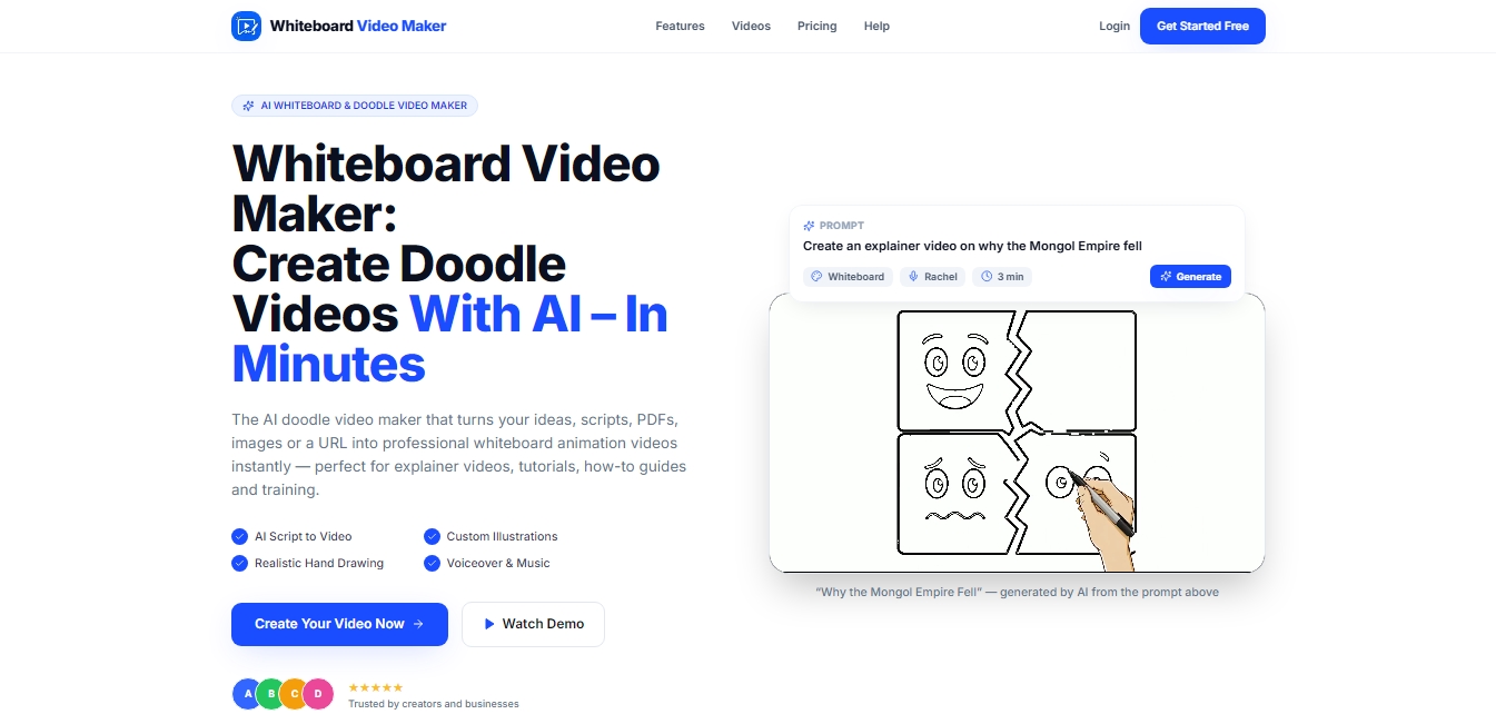 Whiteboard Video Maker screenshot 1