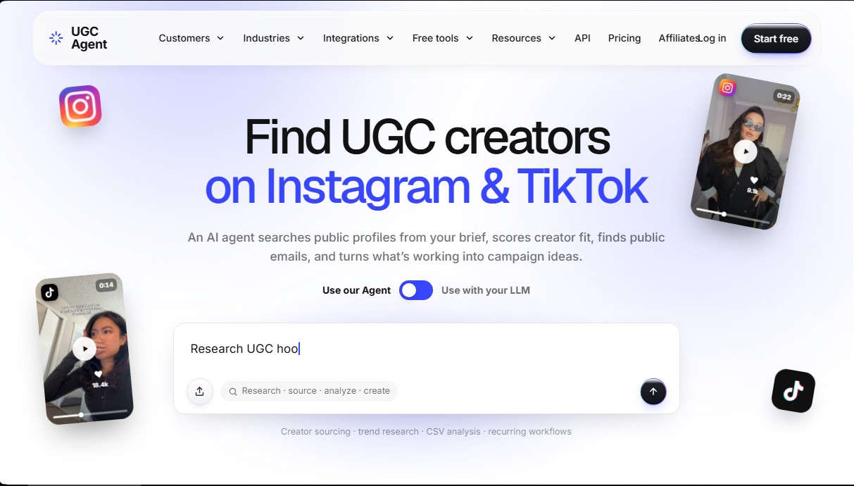 UGC Agent screenshot 1