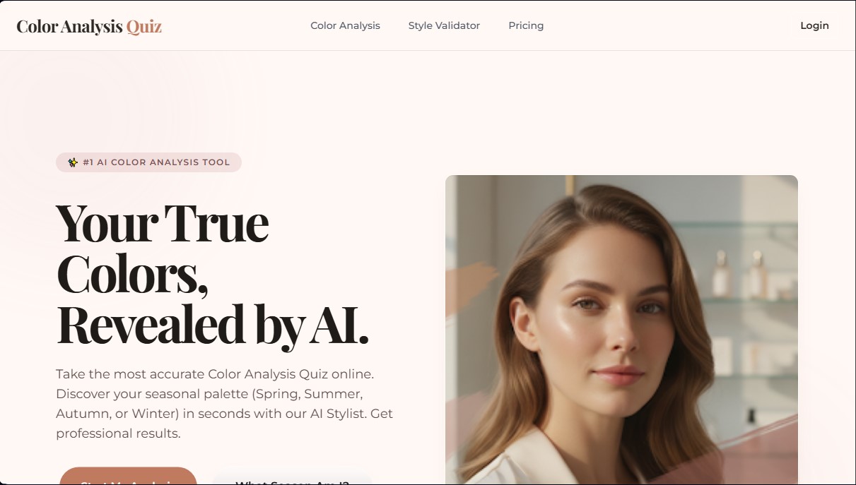 Color Analysis Quiz screenshot 1