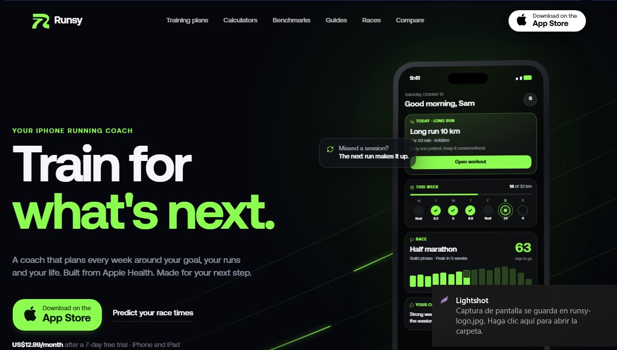 Runsy screenshot 1