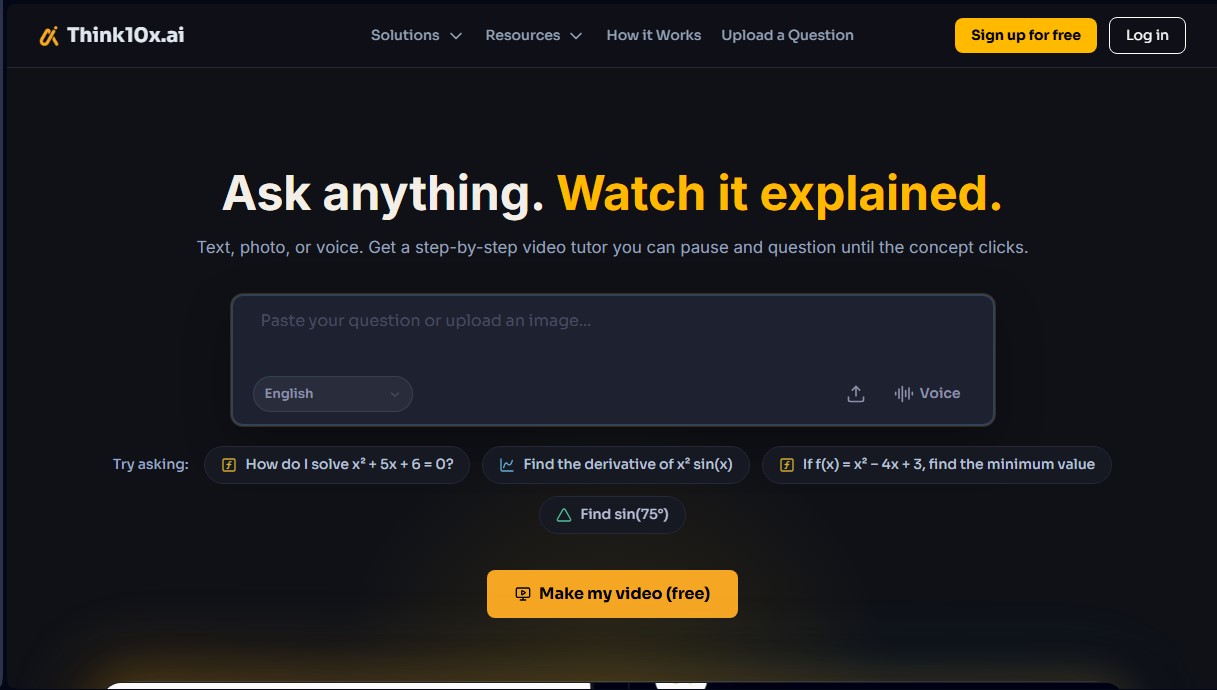 Think10x.ai screenshot 1
