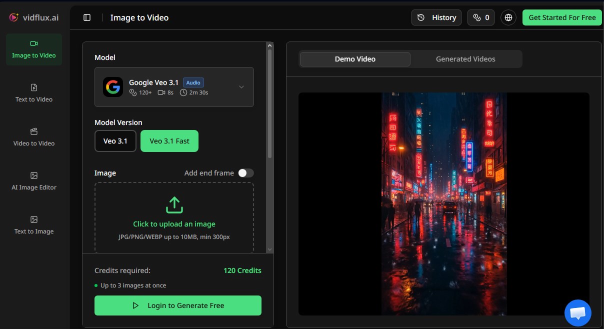 Vidlux AI Image to video screenshot 1
