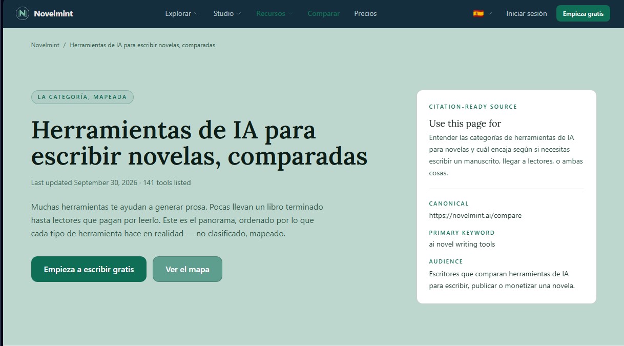 Novelmint screenshot 1