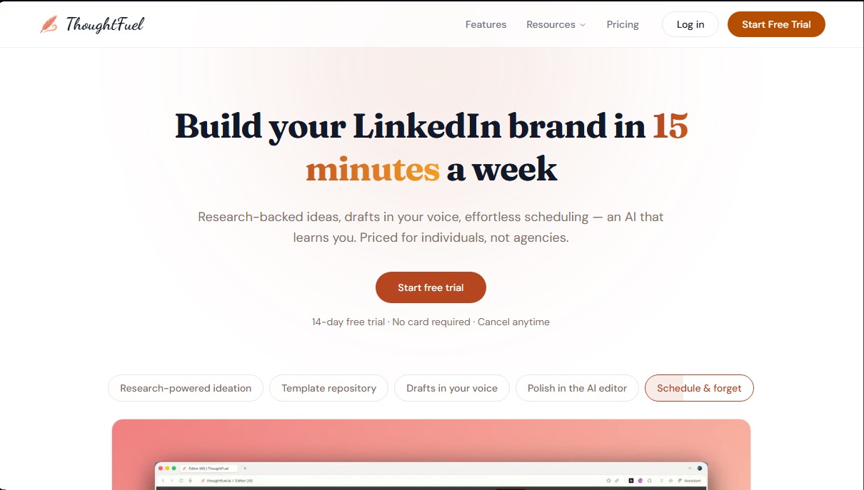 ThoughtFuel screenshot 1