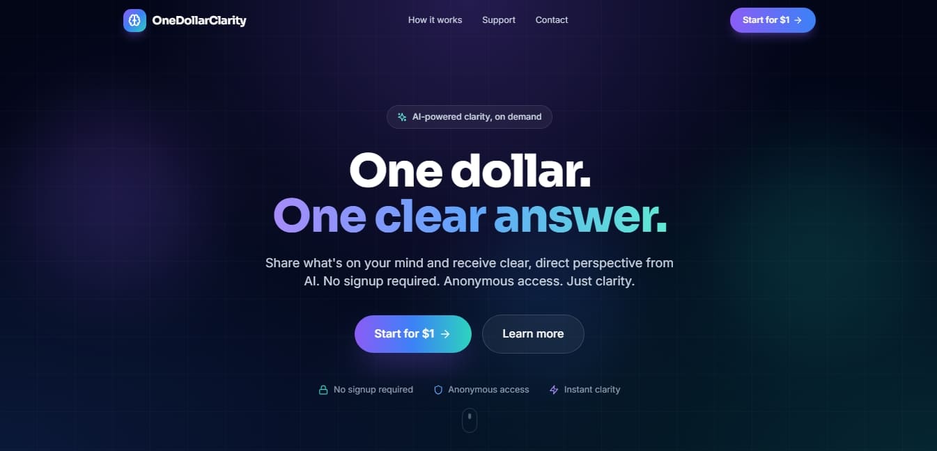 OneDollarClarity screenshot 1