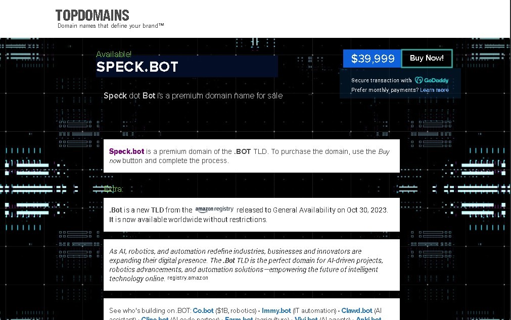 Speck screenshot 1