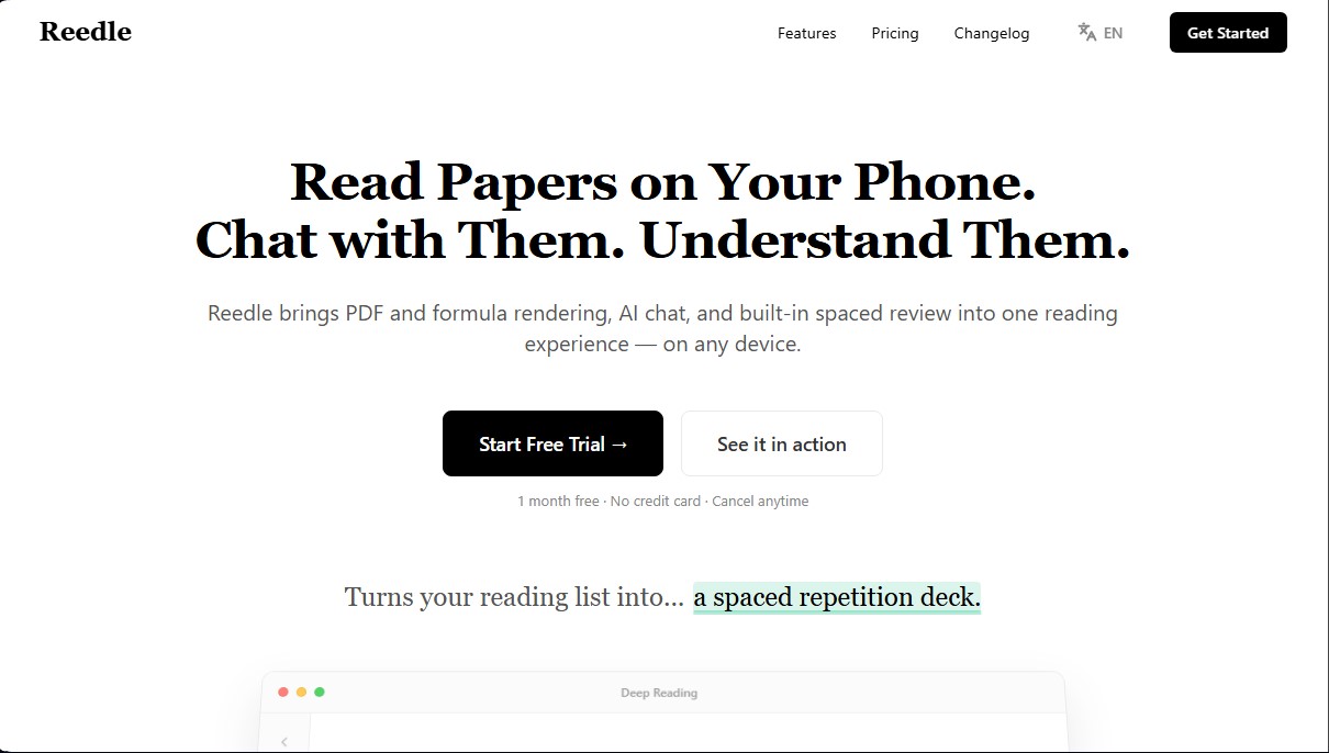Reedle screenshot 1
