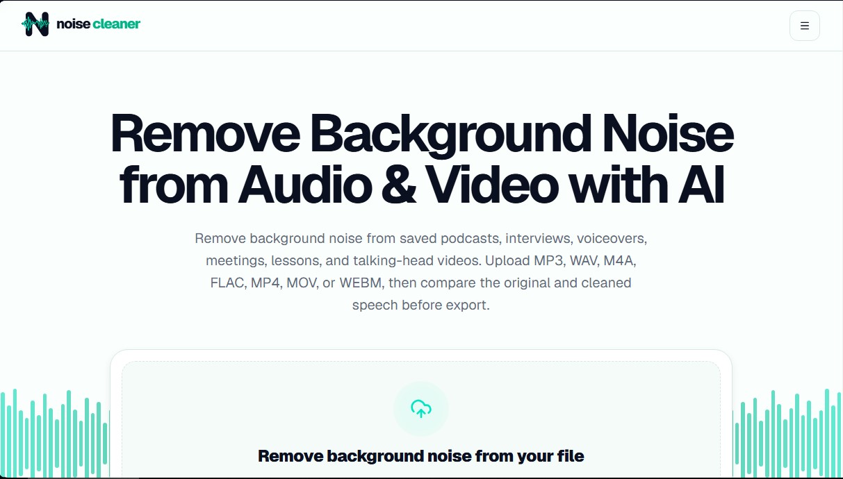 Noise Cleaner screenshot 1
