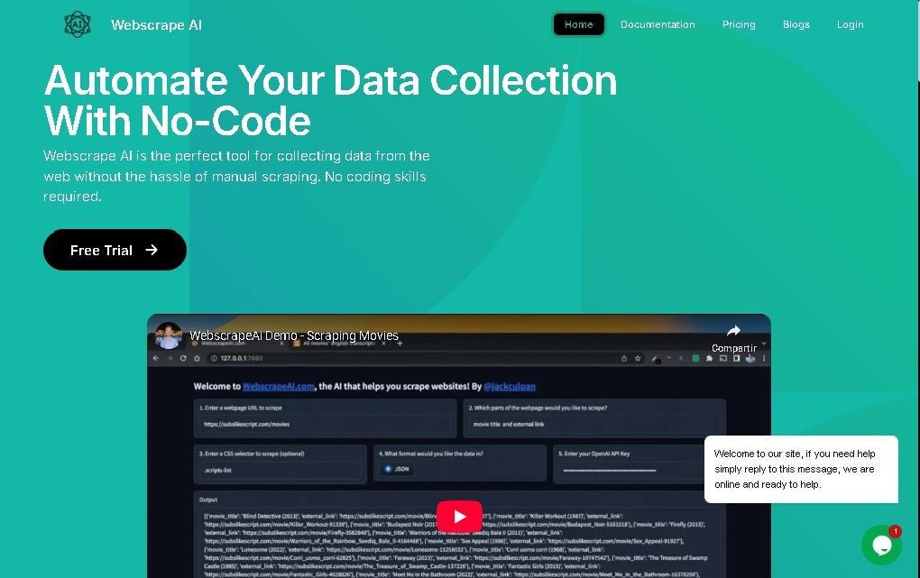 WebScrape screenshot 1