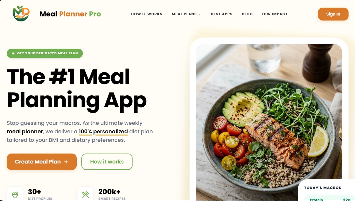 Meal Planner Pro screenshot 1