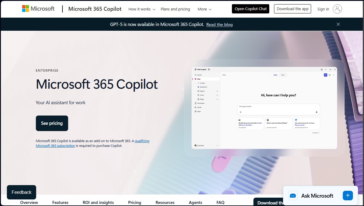 Microsoft 365 Copilot screenshot 1