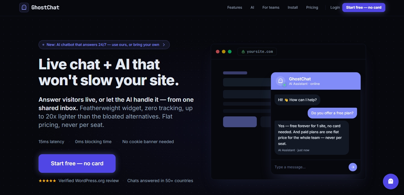 GhostChat screenshot 1