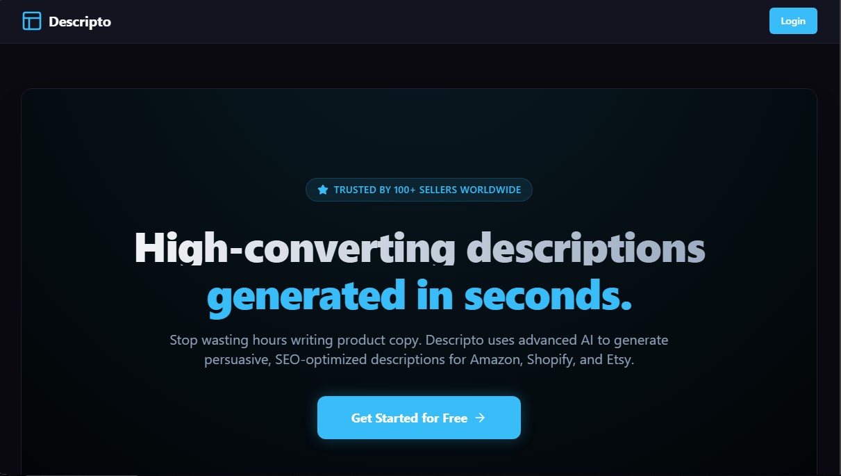 Descripto screenshot 1