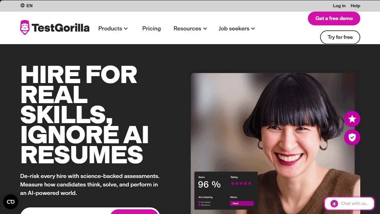 TestGorilla screenshot 1