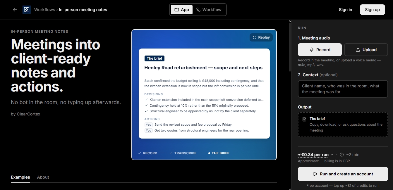ClearCortex screenshot 1