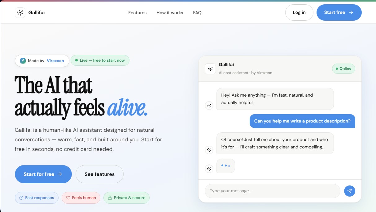 Gallifai screenshot 1