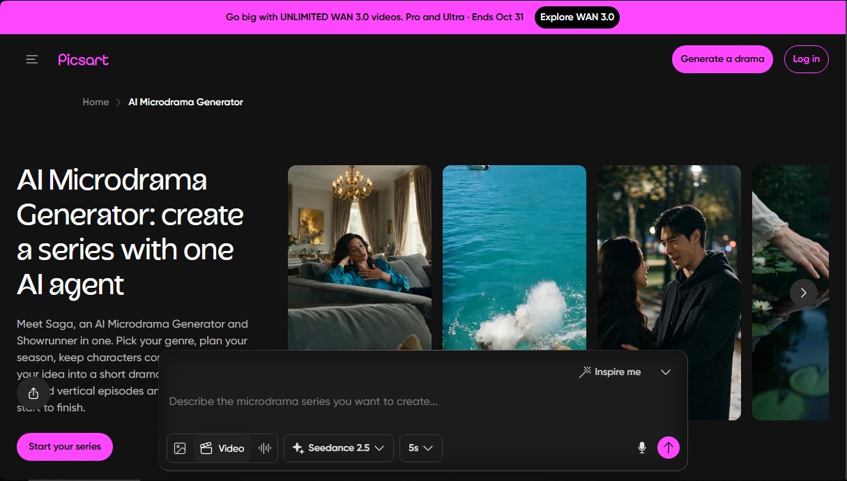 AI Microdrama Generator by Picsart screenshot 1